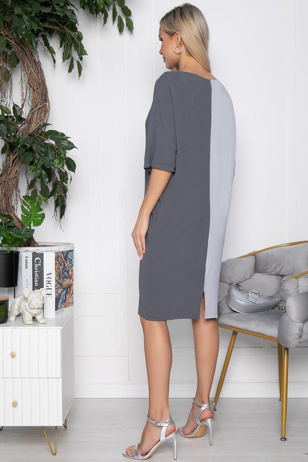 Платье Кайла (серое) П10462 LT Collection