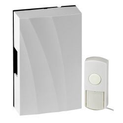 Звонок дверной ЭРА D157 проводной белый 1 мелодия