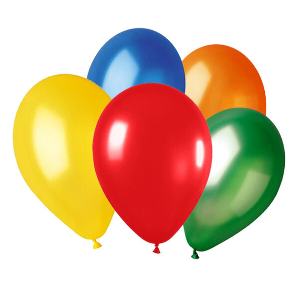 Воздушные шары 25 шт, 10»/25см Радуга цвета (микс)