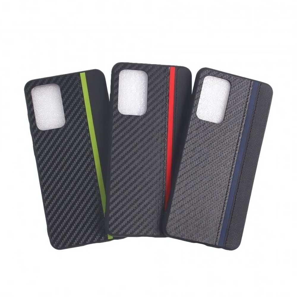 Чехол для Samsung Galaxy A52 5G, карбоновый , 012465 Салатовый