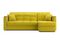 Диван угловой с оттоманкой Неаполь 1,2 - Velutto 28 оливковый/накладка венге