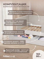 Диван - кровать Simple 160х80 см ткань Микровелюр