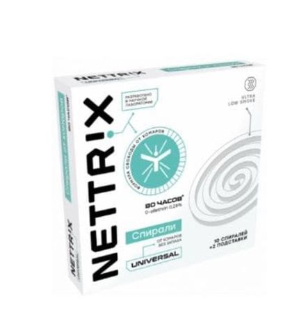 Спираль NETTRIX Universal от комаров бездымные (1/10/600)