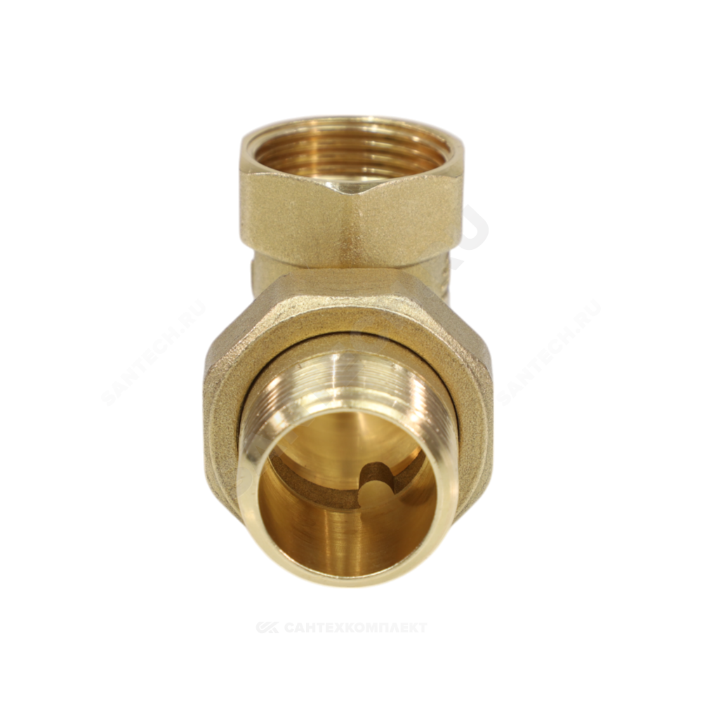 Соединитель латунь американка Ду 20 (3/4") угловой ВР/НР VALFEX VF.098.L.034