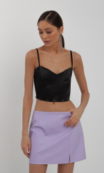 Топ корсетный из атласа