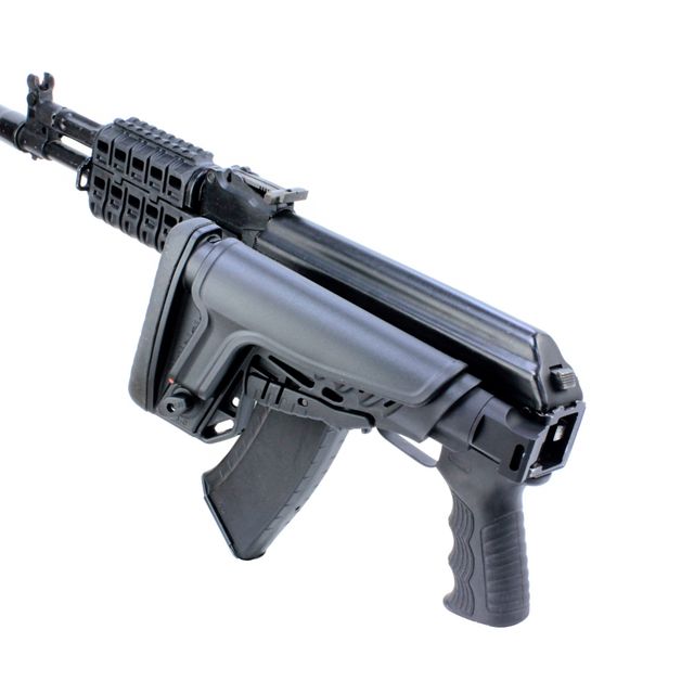 Складной приклад TBS Shock с подщечником на гражданские аналоги АК-74М, DLG Tactical