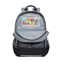 Çanta \ Bag \ RB-255-1 Рюкзак школьный (/1 серый - черный)
