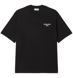 Теннисная футболка Lacoste Loose Fit Heavy Jersey Printed - black
