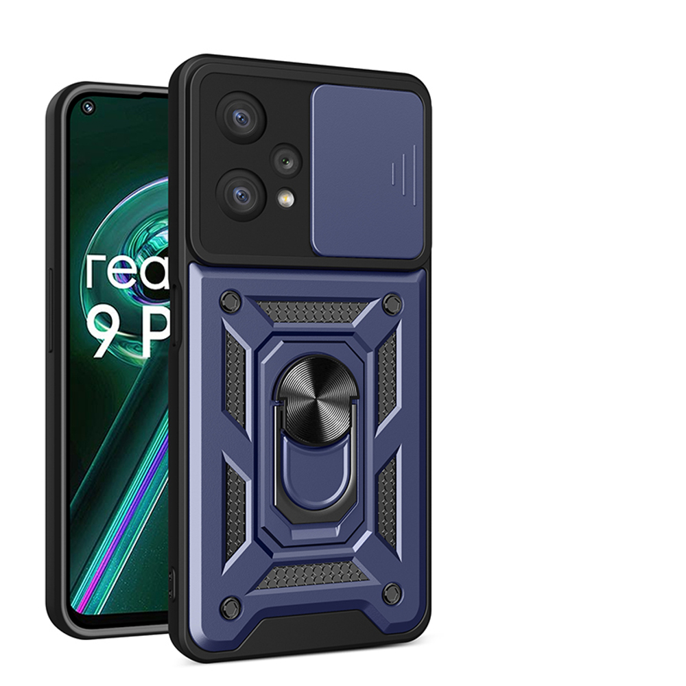 Чехол с кольцом Bumper Case для Realme 9 Pro