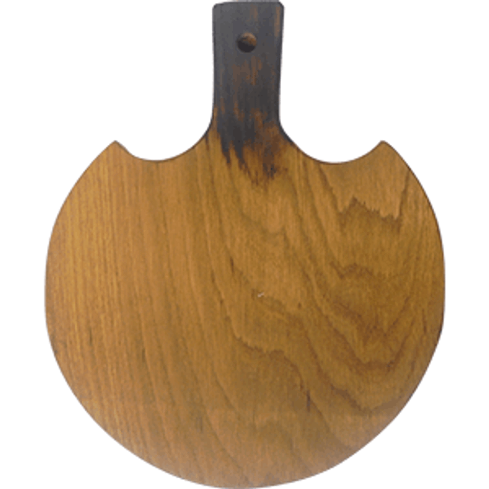 Доска для подачи круглая с ручкой;дуб;H=25,L=290,B=235мм