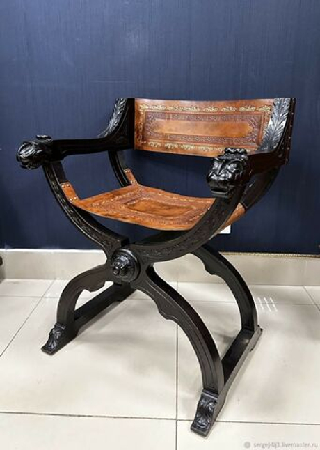 Винтаж: Пара курульных кресел