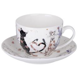 ЧАЙНАЯ ПАРА LEFARD "ЛАВАНДОВЫЕ КОТЫ" 275 МЛ (КОР=32НАБ.)