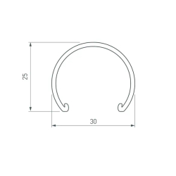 Экран матовый ROUND-D30 OPAL (Arlight, Пластик) 025227