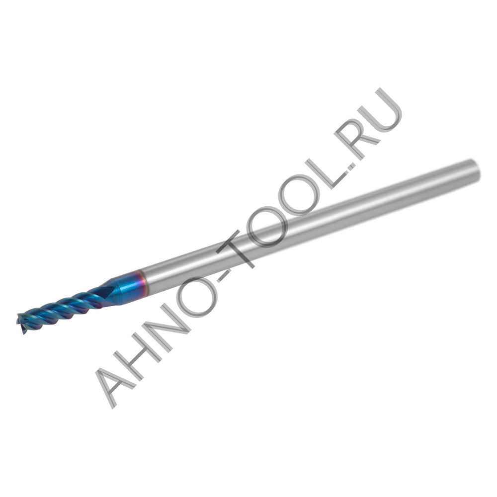 Фреза твердосплавная   4мм (L=75, l=15, хв=4) Z4 45° по закаленной стали BRHM-4EL-D4.0 HRC65 AHNO
