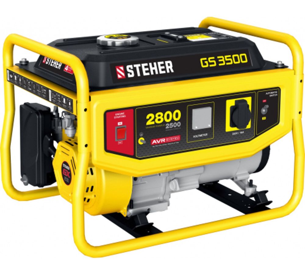Генератор STEHER бензиновый 2800 Вт GS-3500