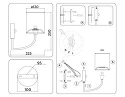 Ambrella Настенный светильник с абажуром Classic LH71275