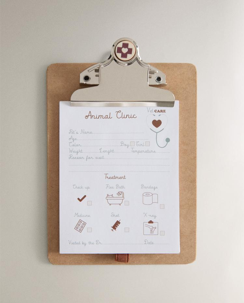 ZARA HOME ДЕТСКИЙ НАБОР ВРАЧА-ВЕТЕРИНАРА, РАЗНОЦВЕТНЫЙ