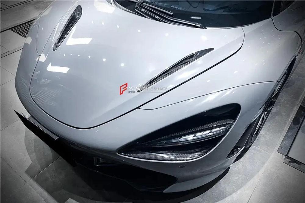 Карбоновые воздухозаборники капота на замену для McLaren 720S 2017-2023 МакЛарен тюнинг