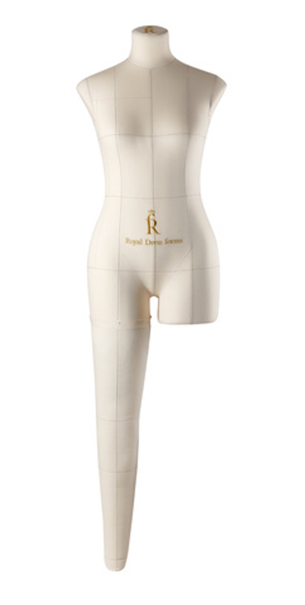 Нога для манекена Моника, размер 44 тип фигуры Песочные часы, бежевая