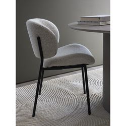 Стул Embrace, букле, светло-серый