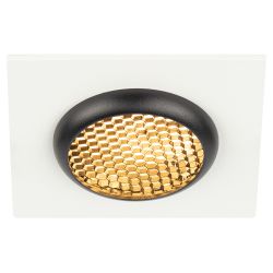 Встраиваемый светильник алюминиевый ЭРА KL110 WH/BK MR16 GU5.3 белый/черный матовый
