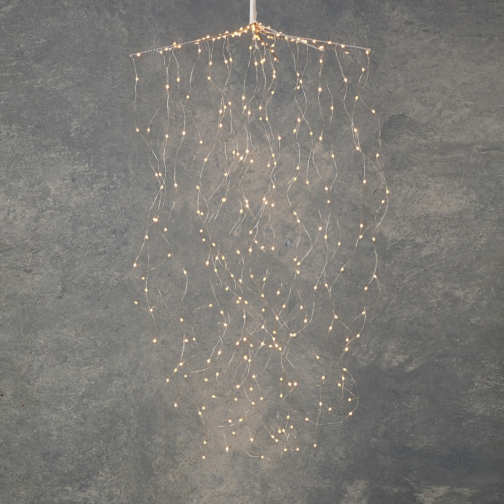 Гирлянда Медуза на серебряном проводе мерцающий белый свет 512 LED Luca Lighting