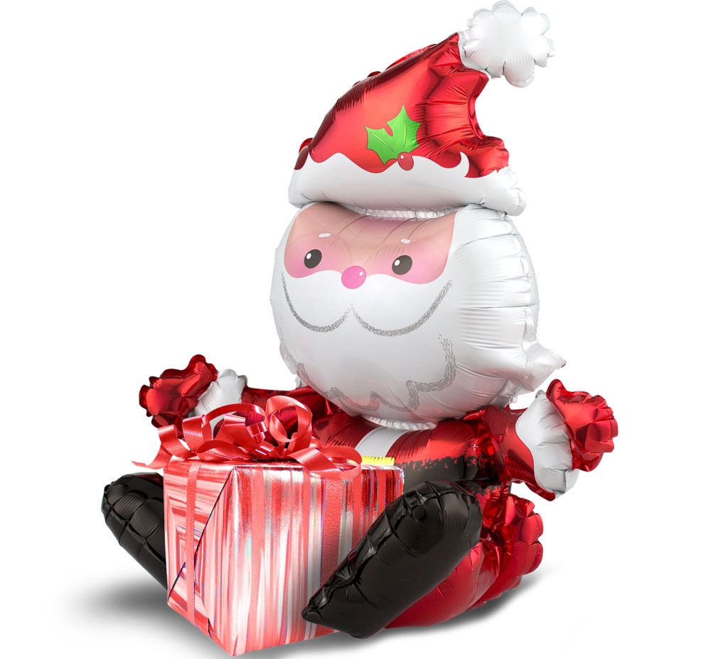 Шар 3D (20"/51 см) Фигура, Сидячий Дед Мороз