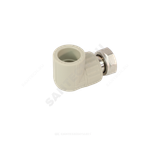 Угольник PP-R комбинированный серый Дн 25х3/4" с накидной гайкой VALFEX 10138025Г