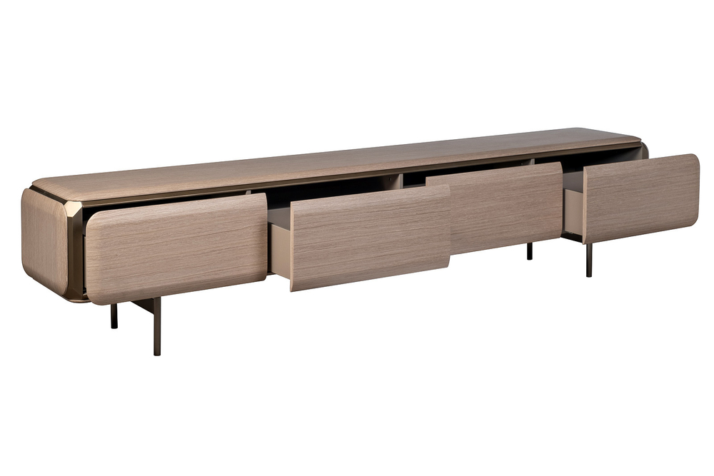 Тумба под телевизор 240х42х53см Garda Decor в скандинавском стиле