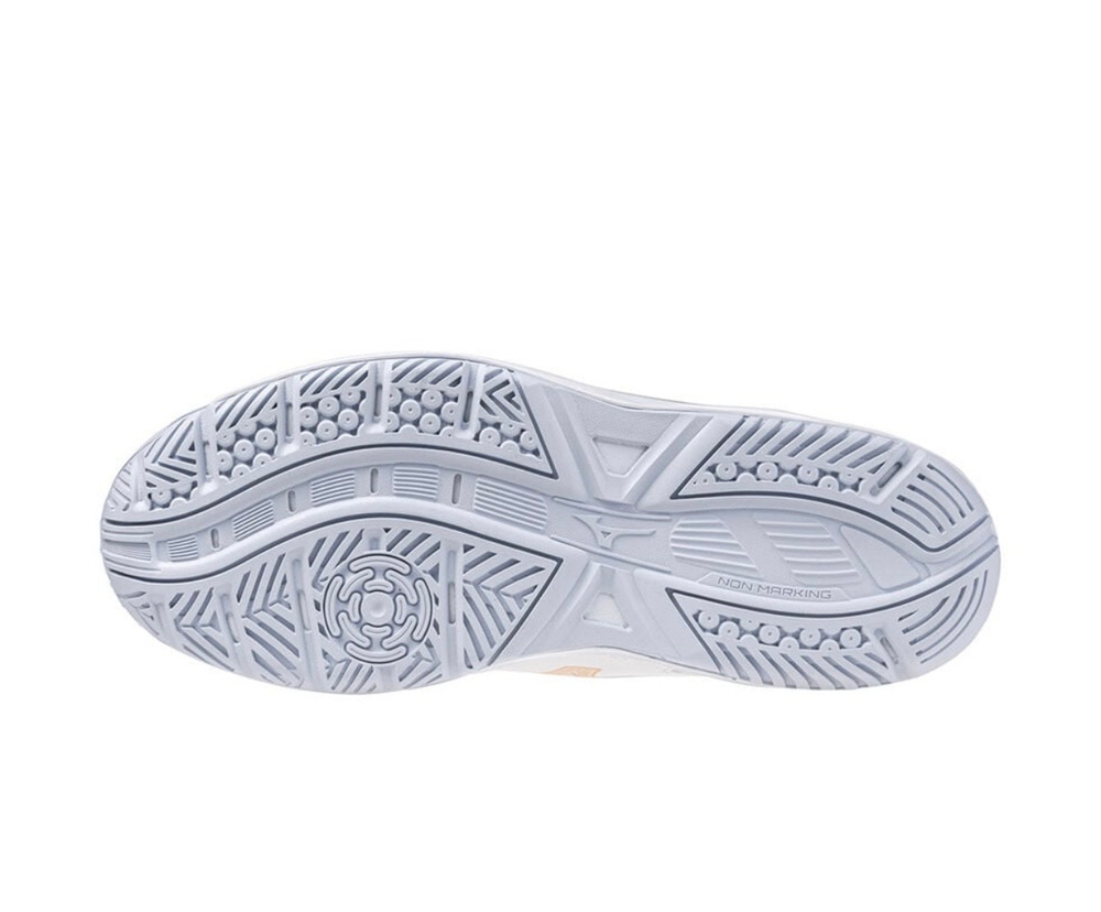 MIZUNO, STEALTH STAR 2 Jr, INDOOR, Whte/BRibbon/MP Gold INDOOR, Jr, US 4 /EUR 35 /UK 3 /СМ 22