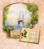 Фотообои для кабинета русского языка и литературы Парусник 005