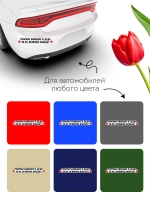 Наклейка на авто заднее стекло спасибо за победу, 9 мая