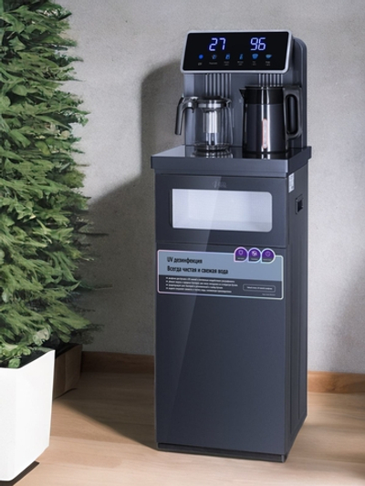 Кулер с чайным столиком Тиабар Ecotronic TB30-LNR UV dark grey