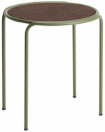 Столик кофейный металлический Scab Design Dress Code, оливковый, черный