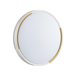 7612/DL PALE SN 184 Светильник пластик/белый/золотистый LED 48Вт 3000-6300K D400 IP43 пульт ДУ VELIO
