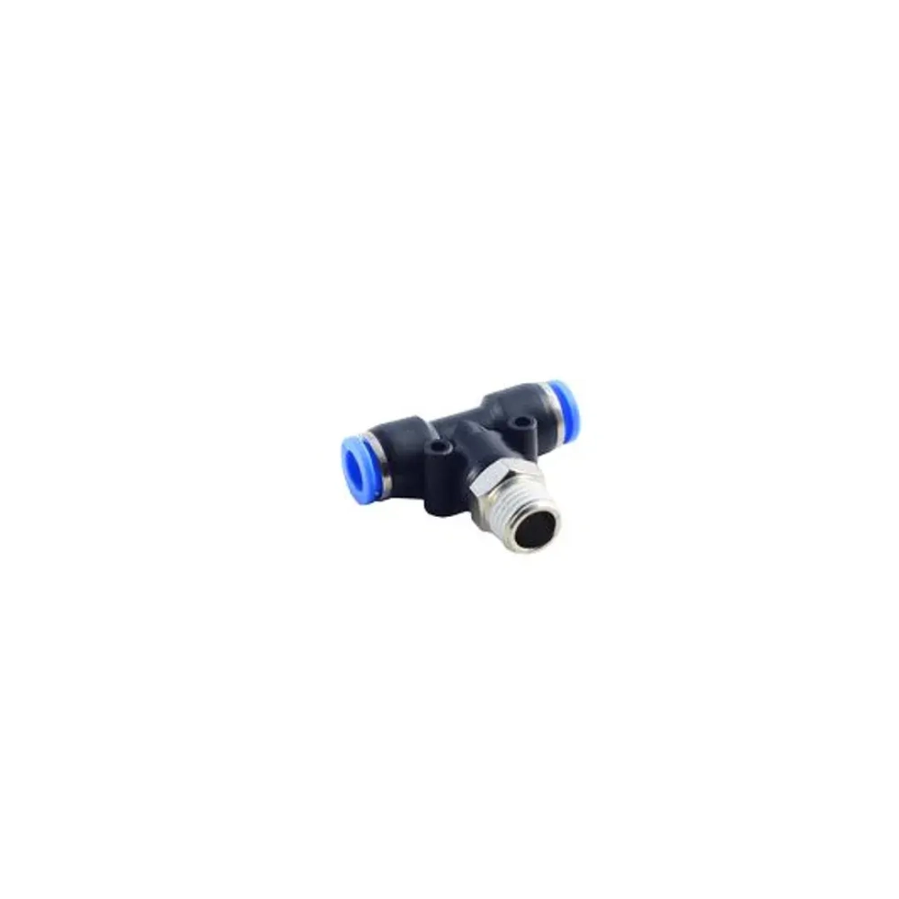 Фитинг Т-образный для пластиковых трубок 6мм с наружной резьбой 1/2'' RockForce##Rock FORCE RF-SPB06-04