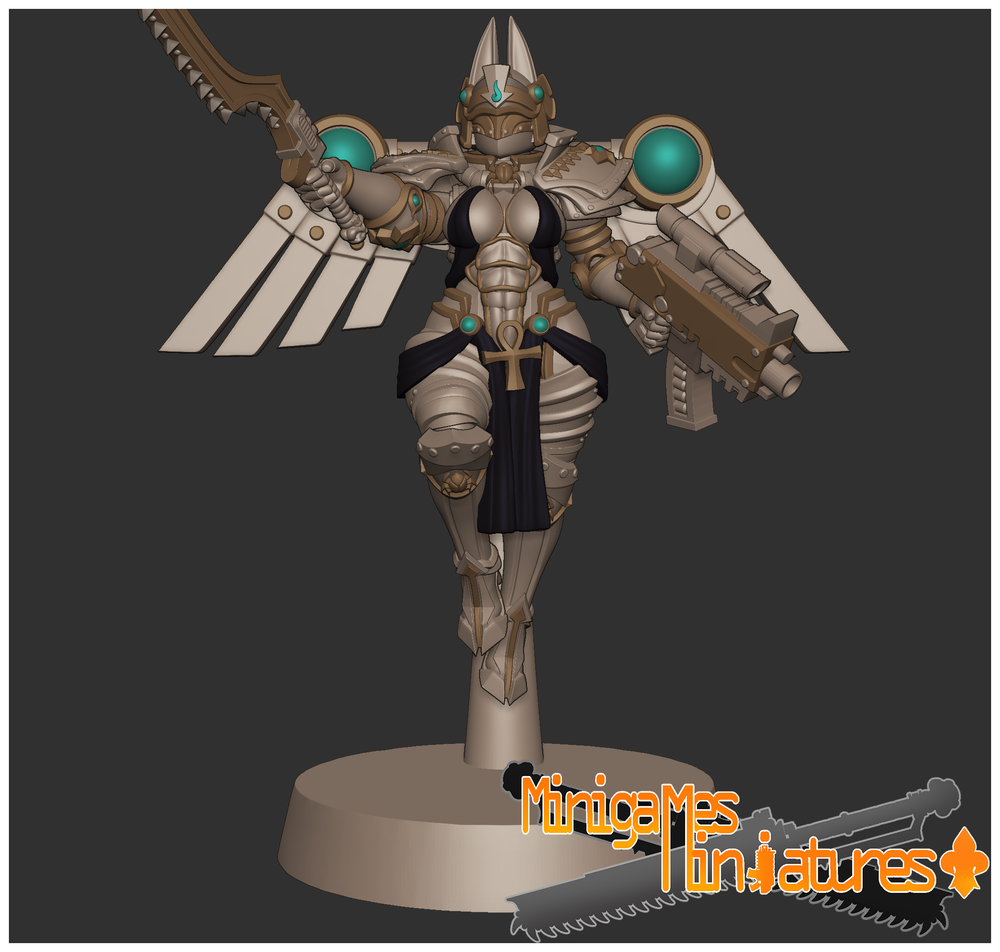 Аниме миниатюры под стиль вархаммер anime figurine 32-56-75мм