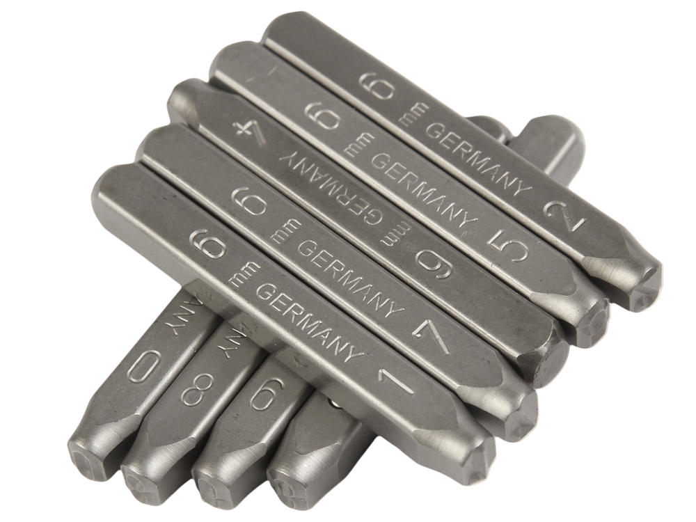 Клейма цифровые 6мм (HRC 60+-2град. DIN 1451) JTC