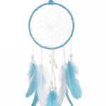 Украшение-оберег «Ловец Снов-Dream» 13*50см цвет нежно-голубой, с подсветкой