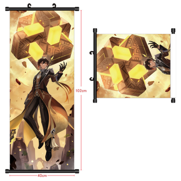 Гобелен "Genshin Impact / Геншин - Чжун Ли" (ульт.)