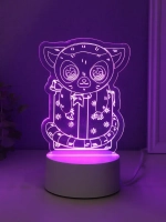 Светильник "Лемур на подарке" LED RGB от сети RISALUX 9,5х11