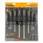 Набор отверток на полке, 8 шт., PH+SL, S2, 3к рукоятка Denzel
