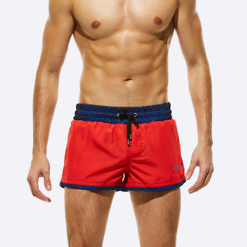 Мужские пляжные шорты SEOBEAN красно-синие