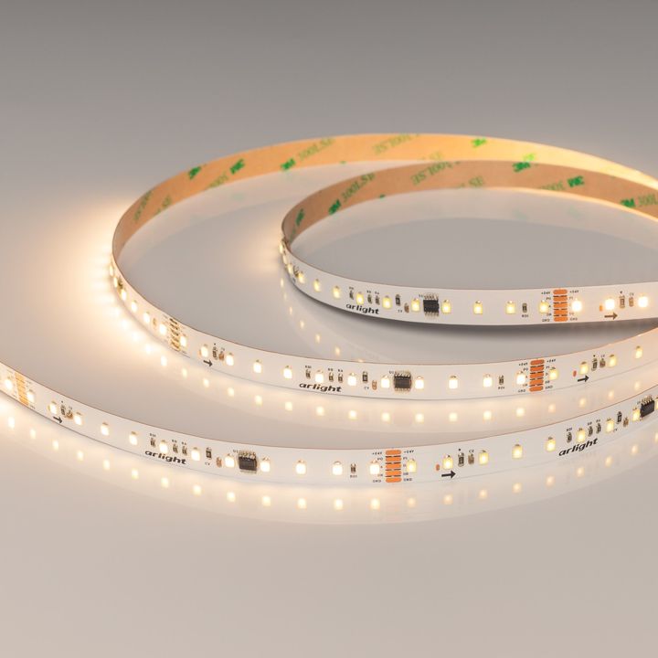 Светодиодная лента DMX-A96-12mm 24V Warm2700-PX12 (14 W/m, IP20, 5m) Arlight 058174