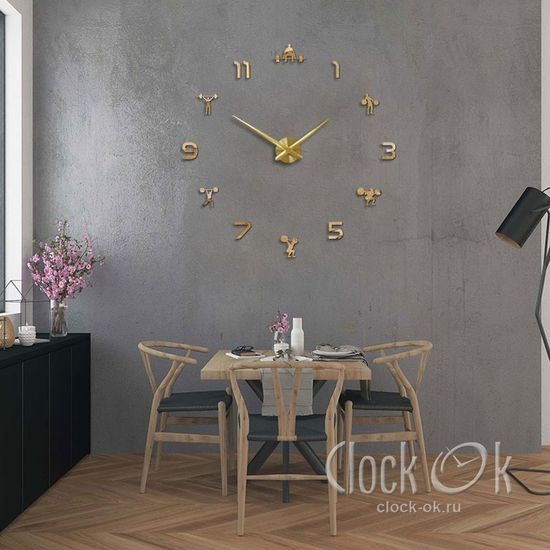 Настенные 3D часы Gym