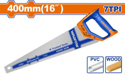 Ножовка по дереву 400 мм 7TPI (6/24) WADFOW WHW1116