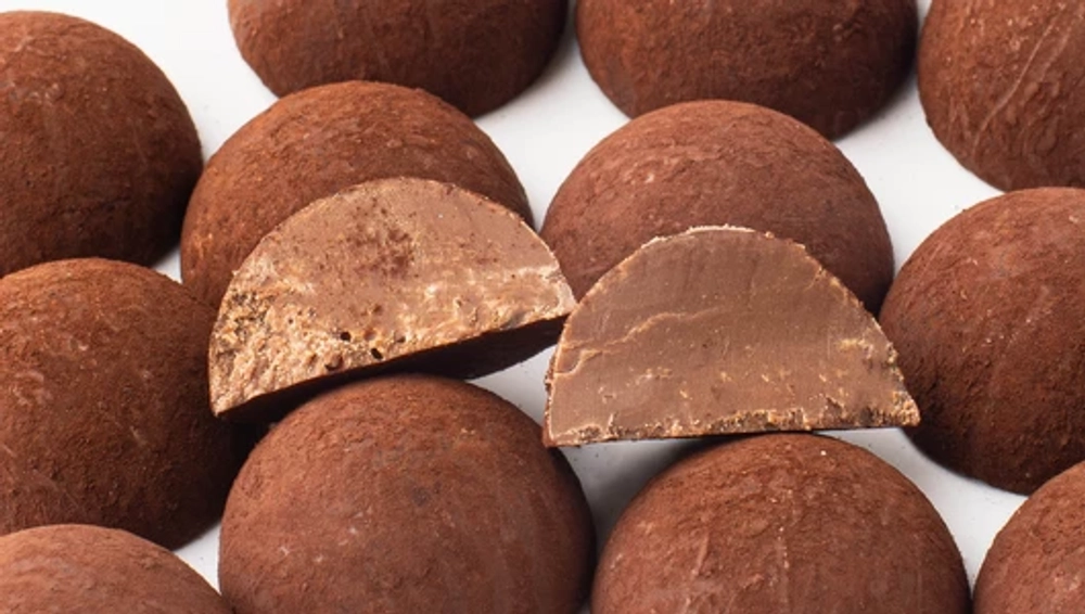 Конфеты трюфельные молочные в какао-обсыпке, 16 шт