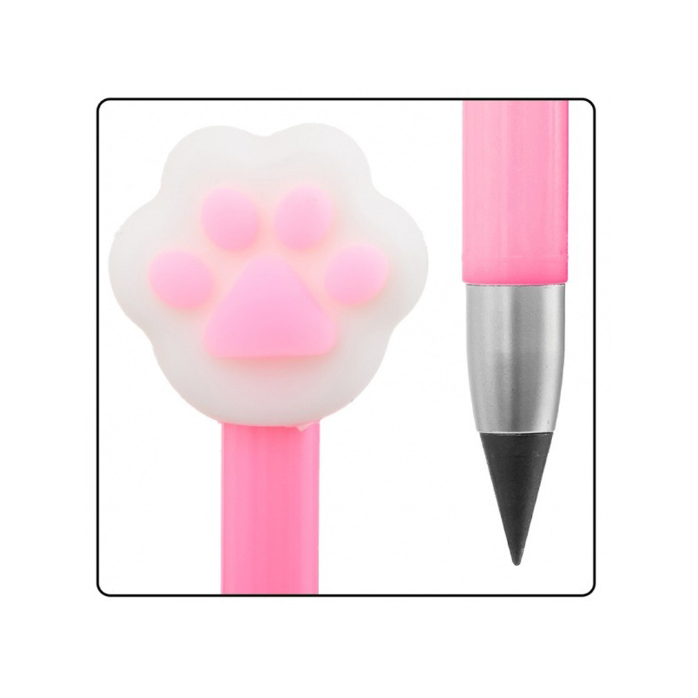 Карандаш вечный, чернографитный, Basir, серия "Лапки", с фигуркой на корпусе