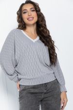 Джемпер Бери и беги (светло-серый) Б11467 LT Collection