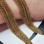 Цепочка готовая, сталь, 2я позолота, звено 1.9мм, длина 45 см